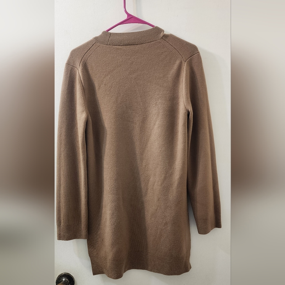 Theory Camel Ribbed Knit Sweater - Picture 4 of 4